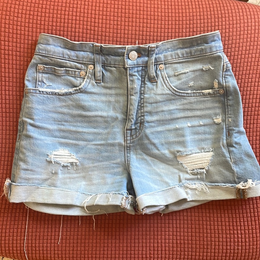 Madewell high rise denim shorts sz 25